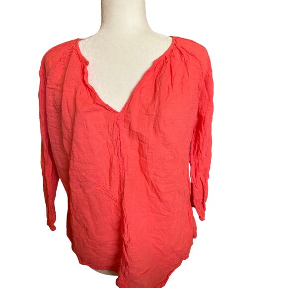 Sundry Coral V-Neck Blouse, Size Small, NWOT - Picture 4 of 6